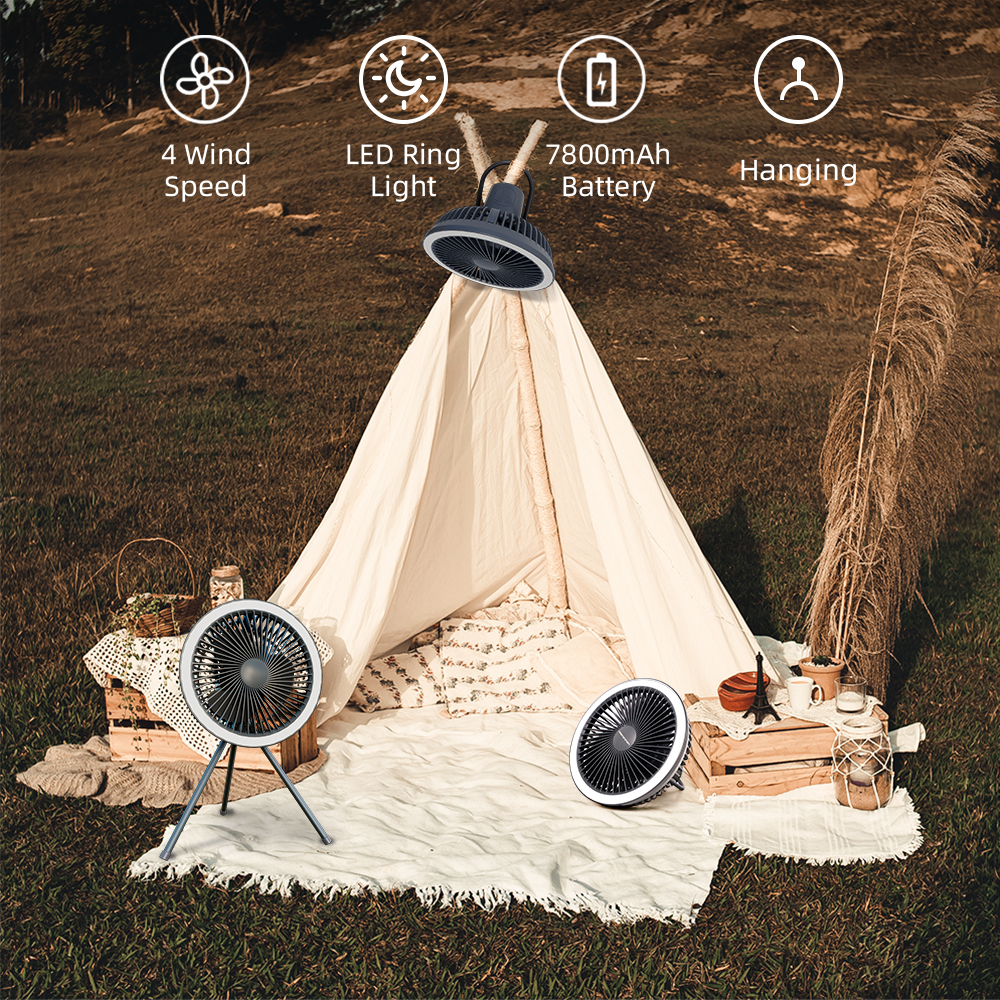 H12 Tripod Camping Fan